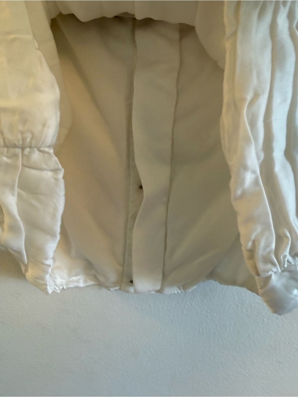 Zara White Ruched Rosette Satin Corset Top | Size M | NWT - Picture 13 of 13